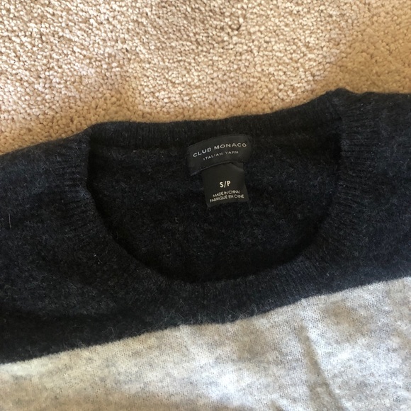 Club Monaco Wool and Leather Sweater - Picture 3 of 3